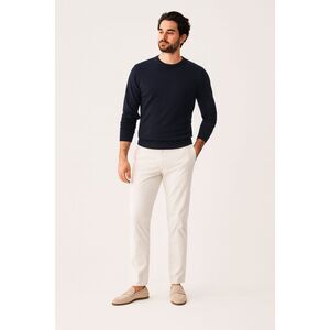 INCOTEX 1951 White Ray Regular Cotton Pants Trousers   Mens Size EU 46  US 30